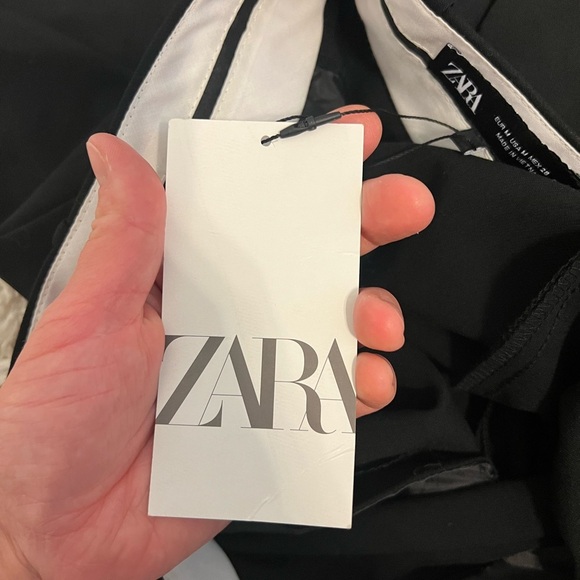 2/$30 Zara - Black High Waisted Trouser Pants - NWT - Picture 8 of 10